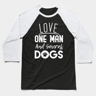 Dog Lover Woman Baseball T-Shirt